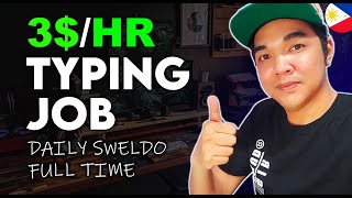 TYPING JOB Online Jobs Work From Home Daily Sweldo For Beginners [upl. by Burnight]