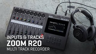 The Zoom R20 Multi Track Recorder  Inputs amp Tracks [upl. by Llevrac]