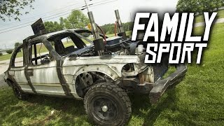 Family Sport  Logan Duvalls Demolition Derby Car [upl. by Lareine]