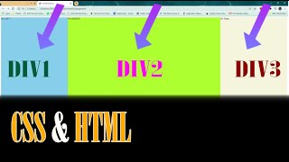 Aligning Divs Side by Side CSS amp HTML tutorial [upl. by Elak]