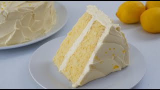 Super Moist Lemon Velvet Cake [upl. by Adlaremse466]