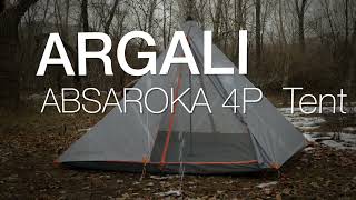 ABSAROKA 4P TENT ARGALI EQUIPMENT [upl. by Crespi]