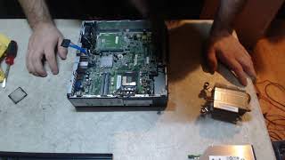 HP Compaq elite ultra slim desktop teardown [upl. by Salvucci]