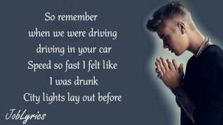 Justin Bieber  Fast Car Lyrics [upl. by Maxma]