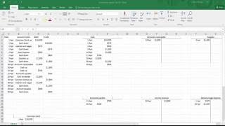 How To Make General Ledger Accounts In Excel TAccounts [upl. by Atiuqrehs]