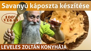 Savanyú káposzta készítése házilag káposzta savanyítás otthon gyorsan cserépedényben üvegben [upl. by Sudoeht]