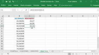 Función REDONDEAR en Excel [upl. by Marley605]