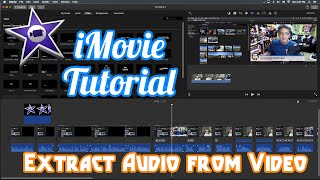 iMovie Tutorial  How Extract Audio From Video [upl. by Norab525]