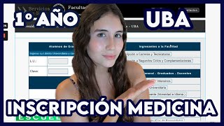 Inscripción a PRIMER AÑO  MEDICINA UBA [upl. by Suiravad]