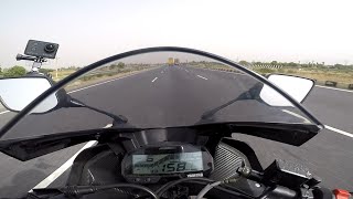 YAMAHA R15 V3 TOP SPEED 158 KMPH WAIT WHAT [upl. by Nallid]