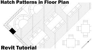 Revit Tutorial  Hatch Pattern on Floor Plan [upl. by Kersten]