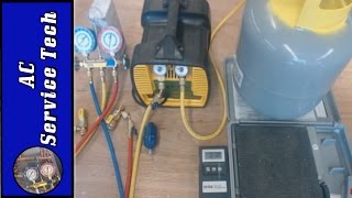 Refrigerant Recovery Machine Hose and Tank Setup Recovery Process [upl. by Raman]