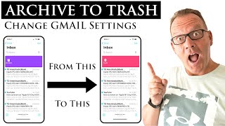 DELETE Email vs ARCHIVE Email for GMAIL on iPhone [upl. by Tips]