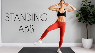 10 min STANDING ABS Workout Intense amp No Equipment [upl. by Nigam]