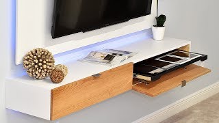 How To Make A Wall Mounted Entertainment Center [upl. by Toddie]