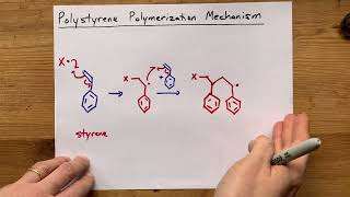 Polystyrene Polymerization Mechanism [upl. by Durer]