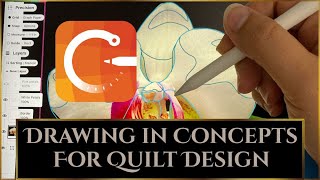 How to Draw in Concepts App for Quilt Design [upl. by Corsetti]