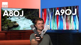 Sony A90J vs A80J  OLED Showdown [upl. by Tlok]