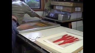 Making a Hand Pulled Serigraph Silkcreen Printing [upl. by Dagny]