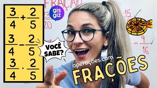 OPERAÇÕES COM FRAÇÕES   VOCÊ SABE \ProfGis [upl. by Trix961]