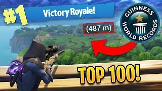 TOP 100 BEST FORTNITE SNIPER SHOTS OF ALL TIME [upl. by Eduino]