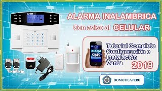 🔴 TUTORIAL CONFIGURAR ALARMA GSM INALAMBRICA PARA CASAS O NEGOCIOS  SIN PAGOS MENSUALES [upl. by Ikcir]