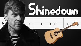 Simple Man  Shinedown Guitar Tabs Guitar Tutorial [upl. by Assirahc]