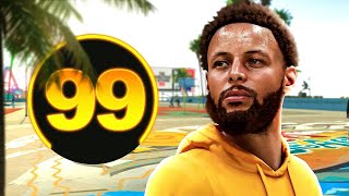 99 STEPH CURRY BUILD is OVERPOWERED in NBA 2K21  99 3 POINTER and PRO DRIBBLE MOVES [upl. by Ailene53]