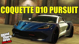 GTA Online  Coquette D10 Pursuit Gameplay Showcase amp Customization [upl. by Malliw963]