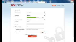 How to register Hik Connect account via web browse with audio [upl. by Oirobil543]