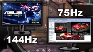 75Hz vs 144Hz Gaming Monitor Worth the Extra Frames [upl. by Haet]