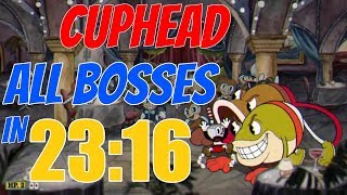 Cuphead All Bosses Speedrun in 2316 Legacy Former World Record [upl. by Wershba184]