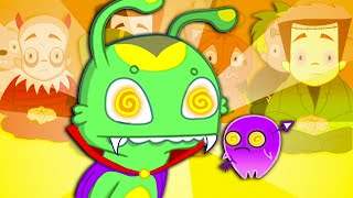 Groovy The Martian HALLOWEEN Full episodes HYPNOTIZED KID by a WITCH Cartoon for kids Nursery Rhyme [upl. by Trebleht]