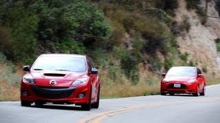 Ford Focus ST vs MazdaSpeed3 Review  Everyday Driver [upl. by Elleraj]