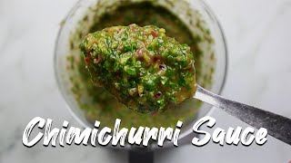 Chimichurri Sauce Recipe  Coriander Chimichurri [upl. by Millford]