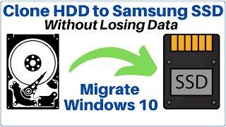 How to Clone Hard Drive to SSD  Migrate Windows 10 to SSD using Samsung Data Migration Software [upl. by Trainor]