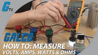 How To Measure Volts Amps Watts amp Ohms with a Multimeter [upl. by Adnilre]