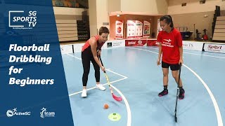 Floorball101 Floorball Dribbling Floorball for Beginners [upl. by Orihakat]