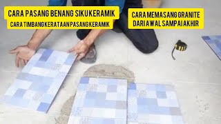 seperti ini langkah awal memasang keramik lantai [upl. by Undine]