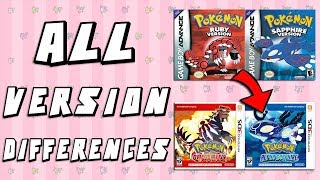 Pokemon Version Differences Ruby amp Sapphire vs Omega Ruby amp Alpha Sapphire [upl. by Gord]