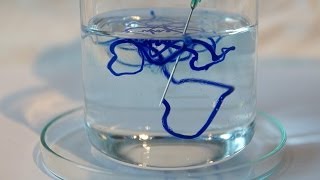 Making Rayon Fiber  Artificial silk chemical experiment [upl. by Mayfield]