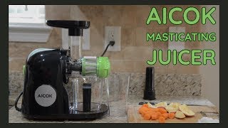 Aicok Masticating Juicer  First Juice amp Taste Test [upl. by Madaih837]