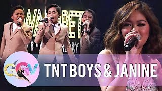 Janine and TNT Boys sing their rendition of Lintik  GGV [upl. by Stedt996]