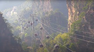 Zhangjiajie Tianzishan Cableway and Bailong Elevator [upl. by Mihalco437]