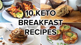 10 Keto Breakfast Recipes that ARENT Just Eggs [upl. by Menell384]