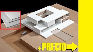 MATERIALES para hacer maquetas arquitectónicas  PRECIO [upl. by Nauquf97]