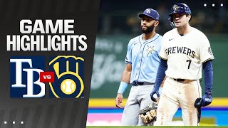 Rays vs Brewers Game Highlights 43024  MLB Highlights [upl. by Rusty530]