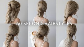 6 QUICK amp EASY HAIRSTYLES  Cute Long Hair Hairstyles [upl. by Names444]