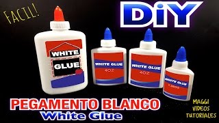 Como Hacer Pegamento Casero Pegamento Blanco [upl. by Rosette]