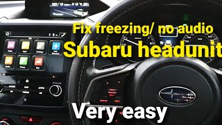 How to reset frozen faulty no audio Subaru head unit [upl. by Nert]